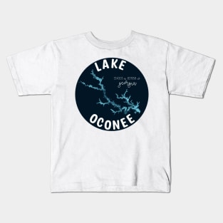 Lake Oconee in Georgia Round Kids T-Shirt